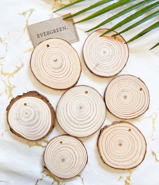 Drilled Wood Slice / Log -Decorate Your Own!