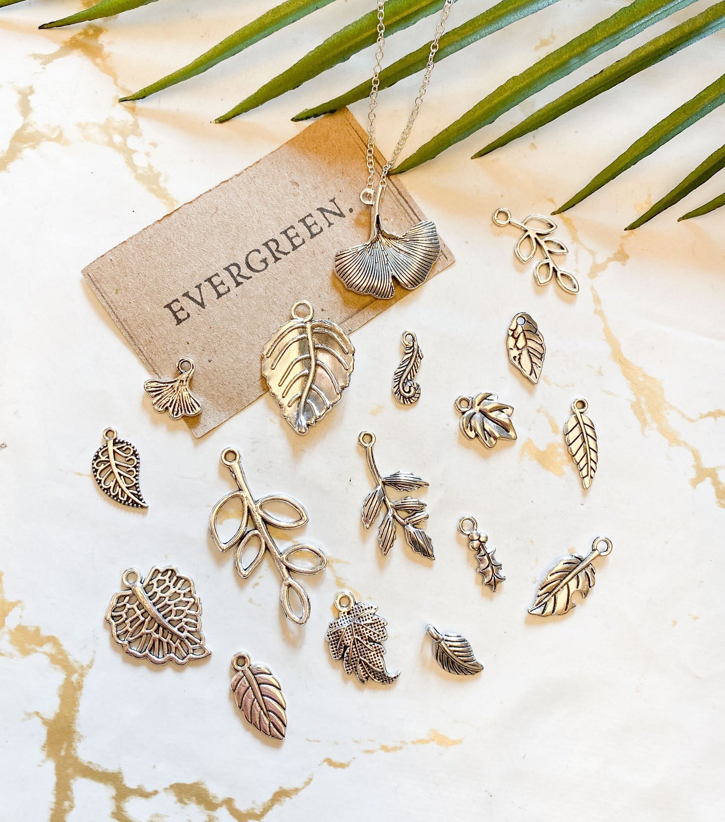 Nature Pendant - Leaf, Feather, Floral