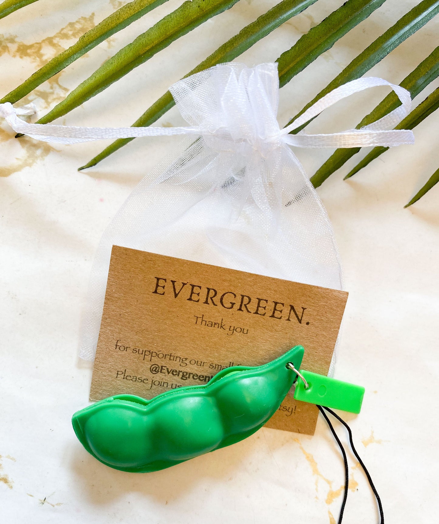 Pea Pod / Peanut Stress Relief / Fidget Toy Keychain - Cute, Love, Boyfriend, Girlfriend, Friends, Best Friends, Siblings
