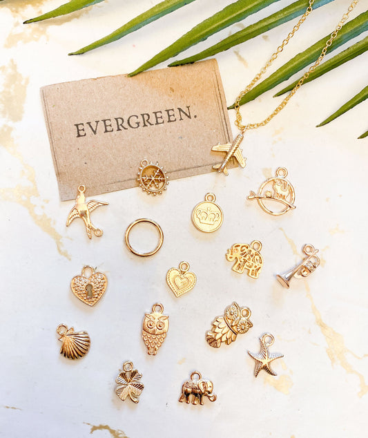 Nature, Peace & Freedom Pendant - Heart, Flower, Shell, Bird, Owl, Plane, Aeroplane, Whale, Elephant, Ring