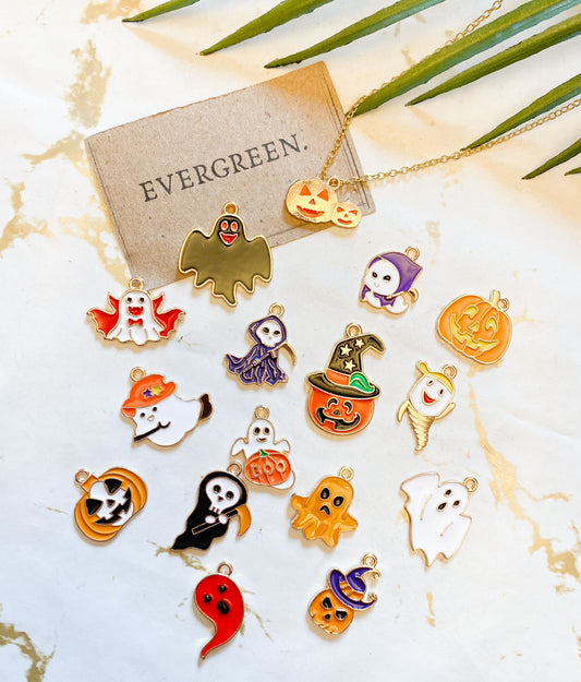 Halloween Pendant / Charm - Ghost, Ghoul, Devil, Frim Reaper, Pumpkin, Evil, Spirit, Witch, Trick or Treat