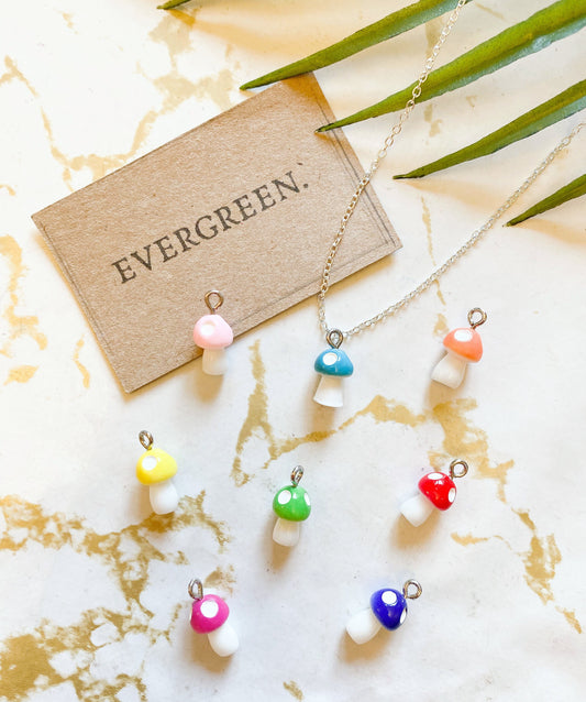 Mushroom Pendant / Charm - Wide Variety Of Colours Available!