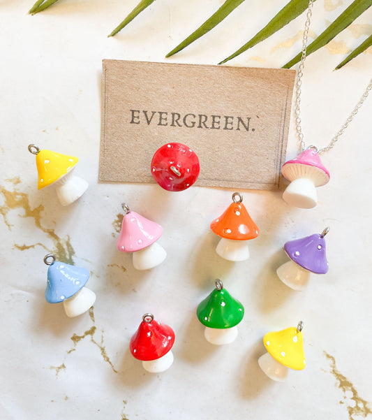 Mushroom Pendant / Charm - Wide Variety Available!