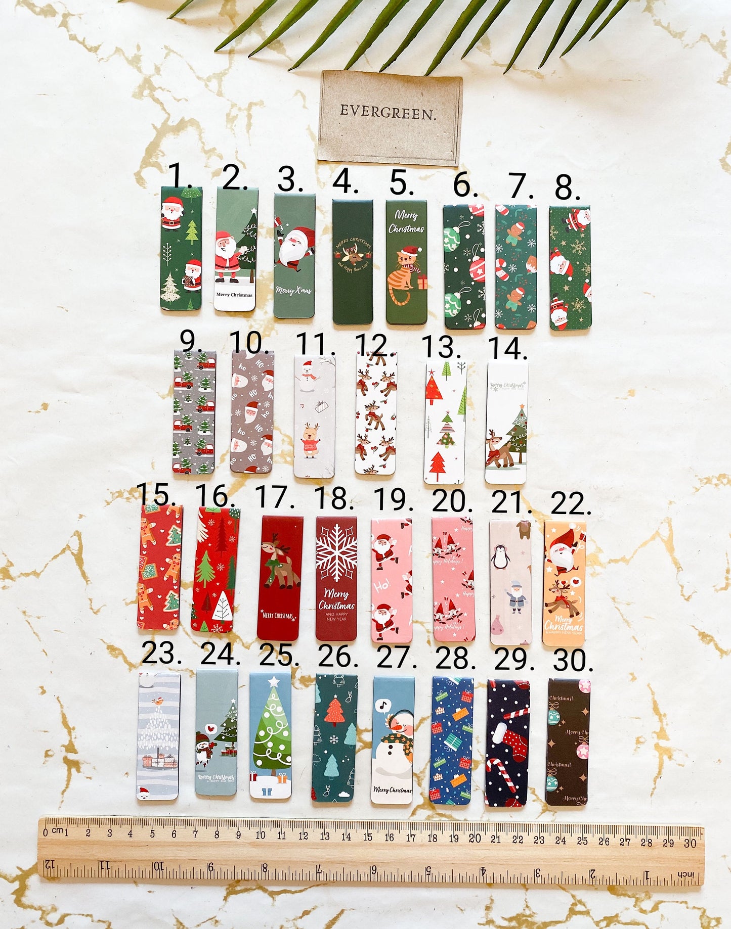 Christmas / Festive Magnetic Bookmark - Wide Variety Available!