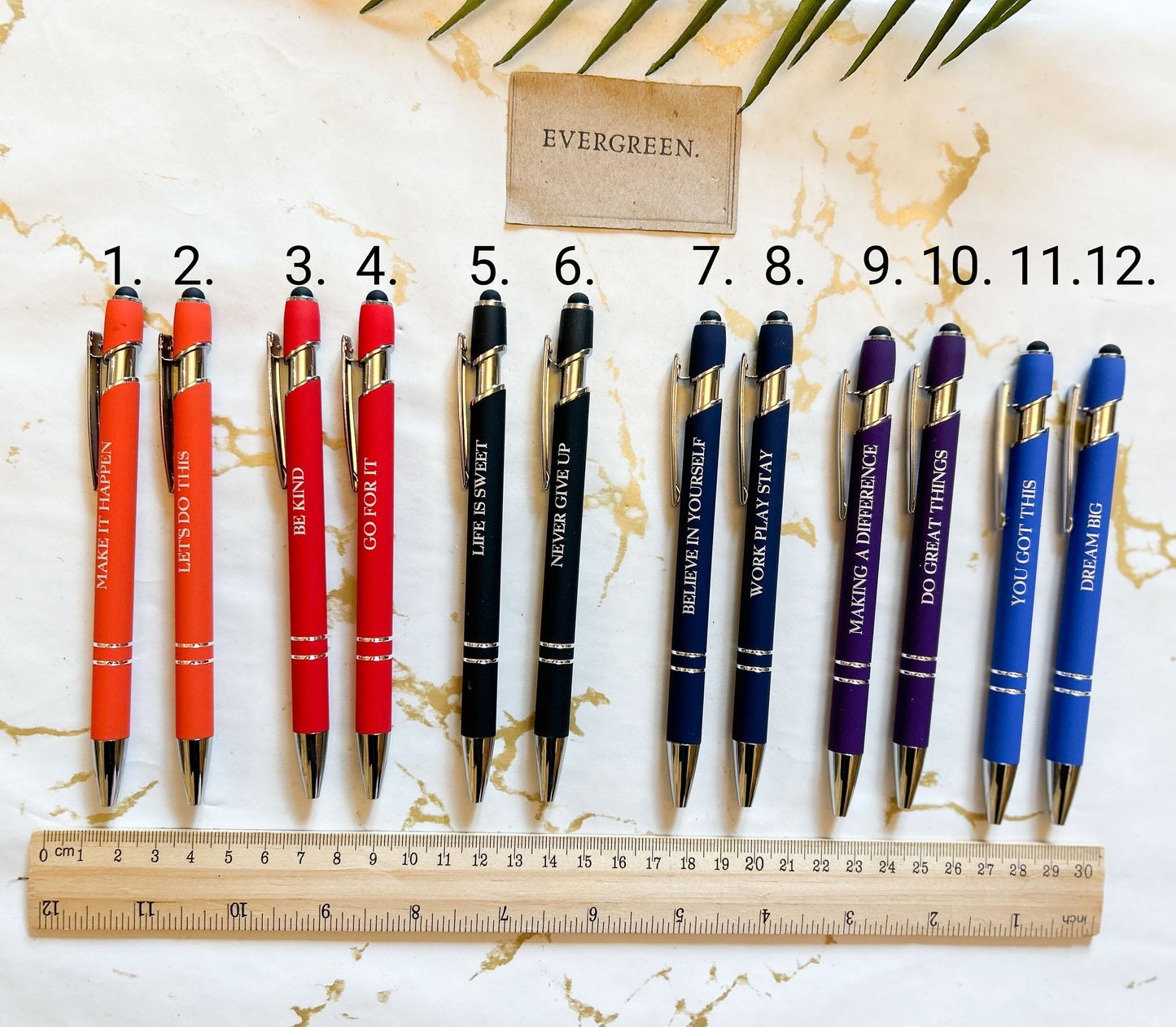 Inspirational Ballpoint Pen With Stylus Tip - Wide Variety Available!