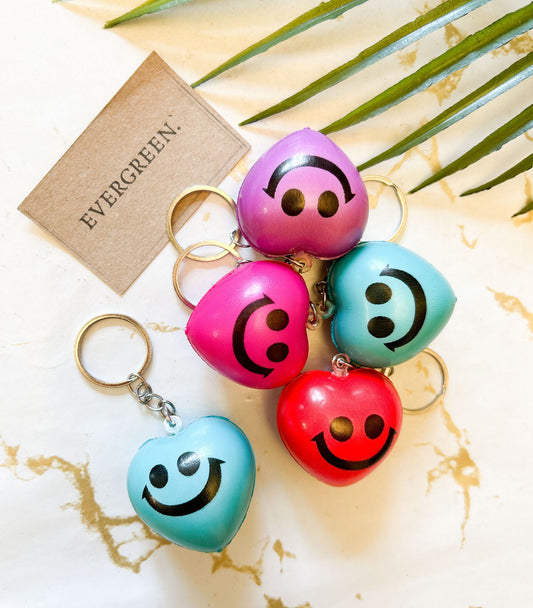 Squishy Smiley Heart Keychain - Wide Variety Available!