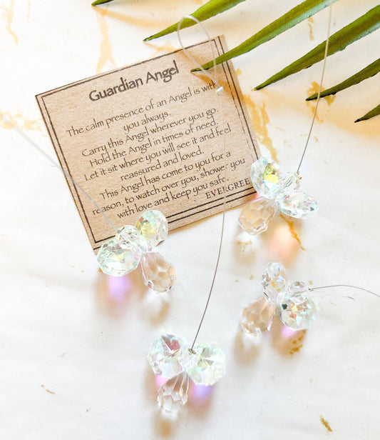 Crystal Angel Sun Catcher - Peace, Love & Protection