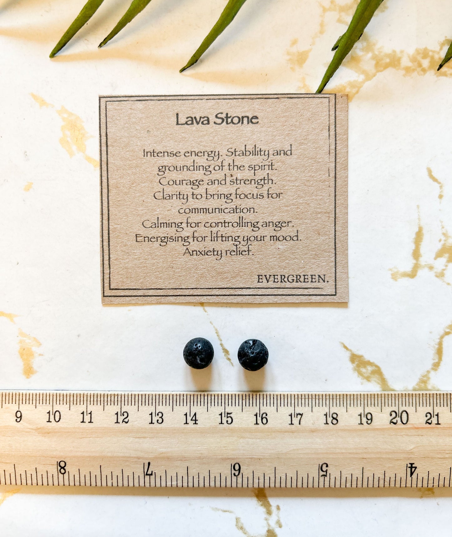 Lava Stone Beads - Stability, Courage & Strength