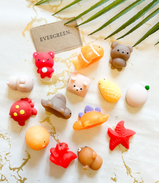 Red / Orange / Gold Stress Relief / Anxiety / Fidget Toy Squishy Animal - Wide Variety Available!