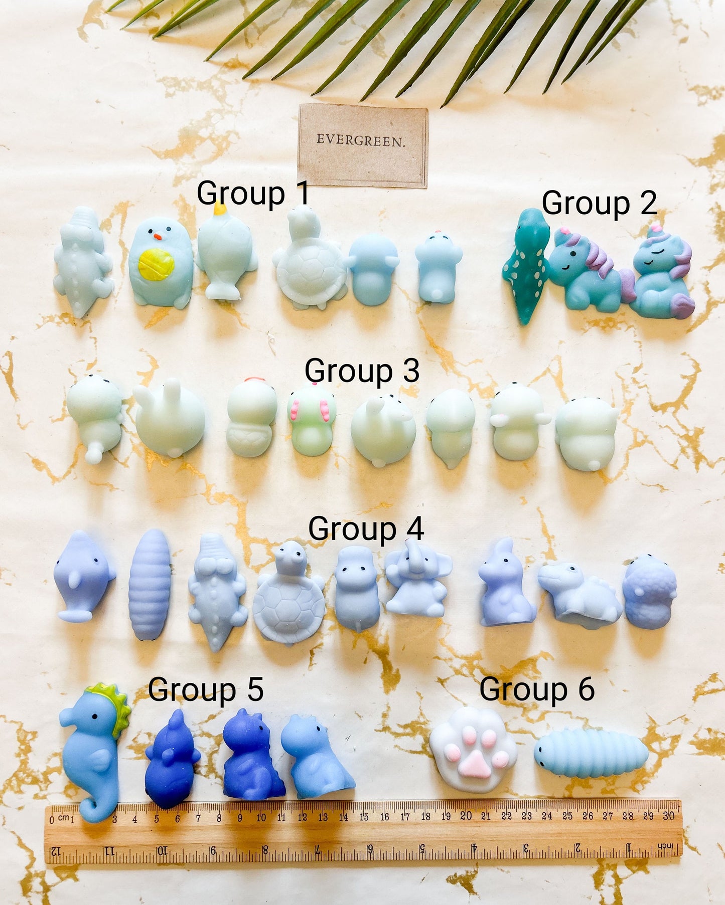 Blue / Green Stress Relief / Anxiety / Fidget Toy Squishy Animal - Wide Variety Available