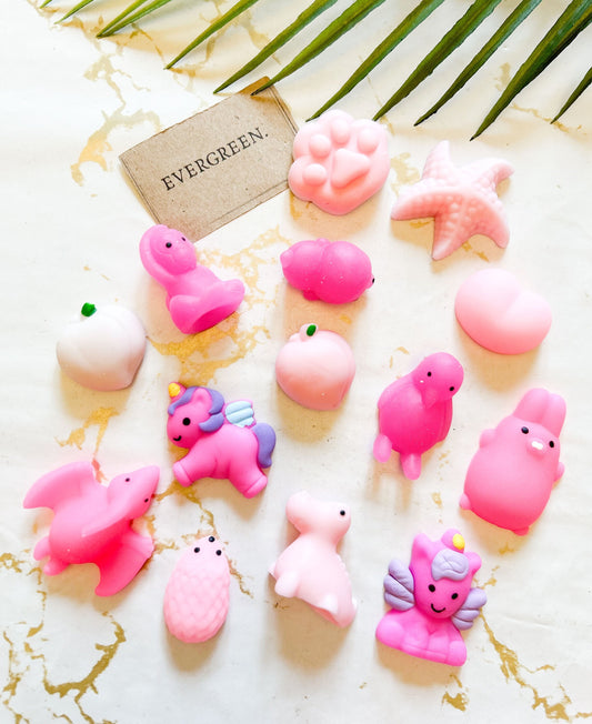 Pink Stress Relief / Anxiety / Fidget Toy Squishy Animal - Wide Variety Available!