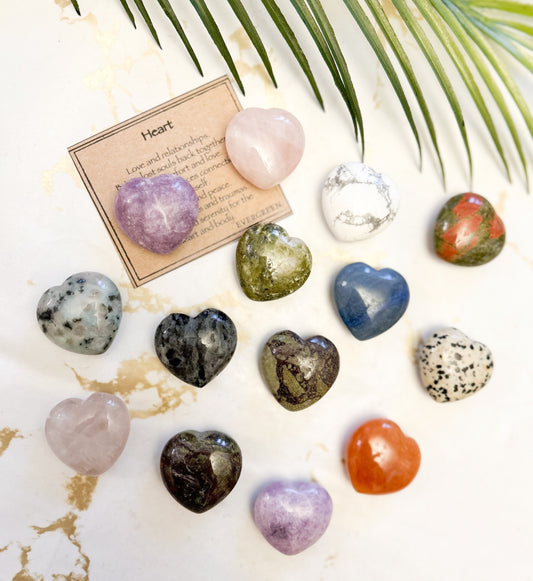 Crystal Heart 30mm - Wide Variety Available!