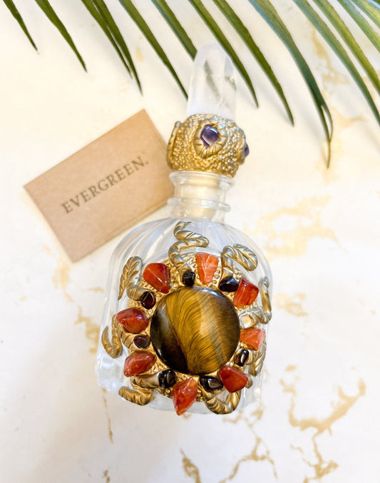 Gold Tiger Eye crystal Energy Bottle