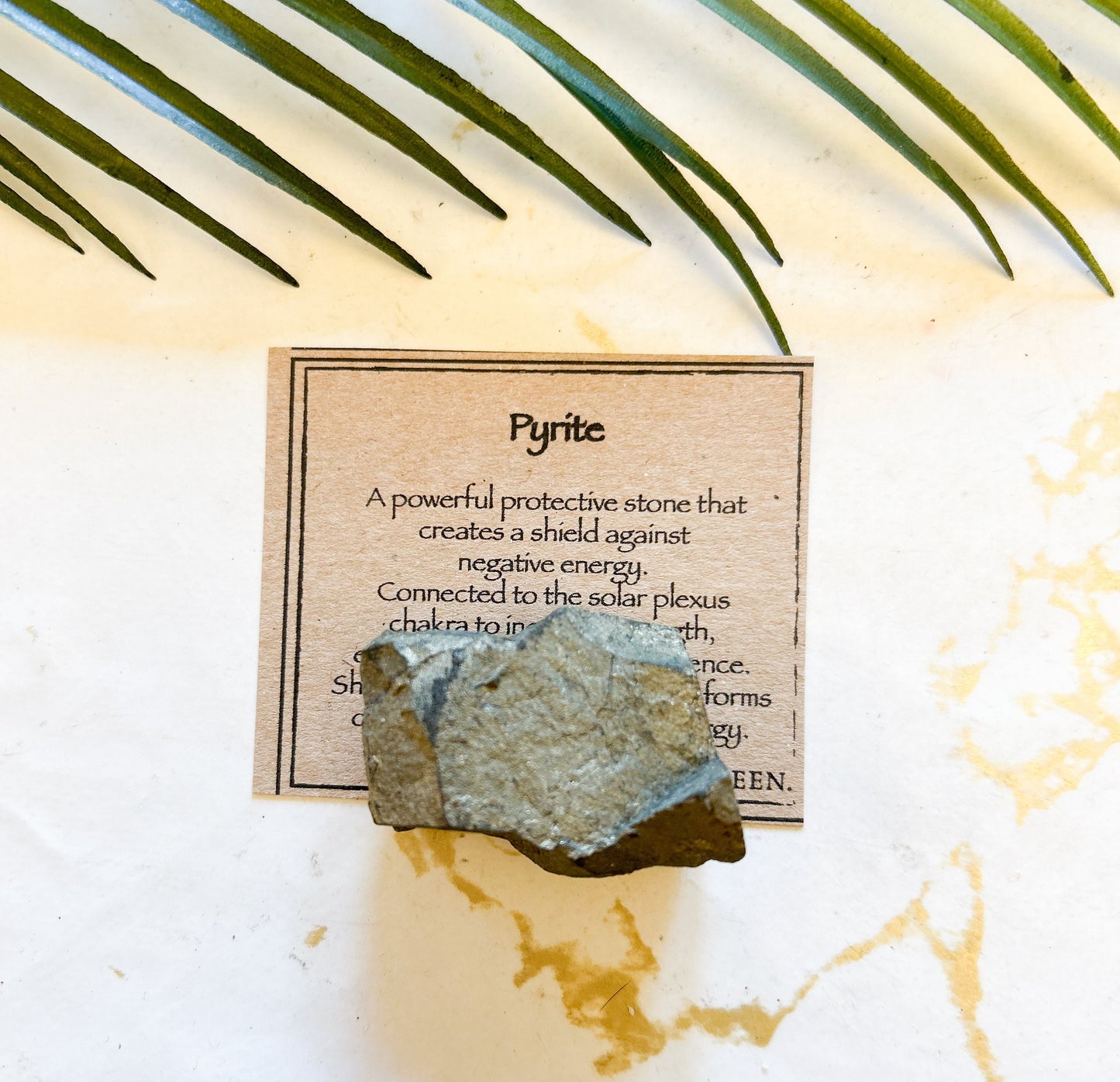 Raw / Rough Pyrite Crystal - Strength, Energy & Willpower