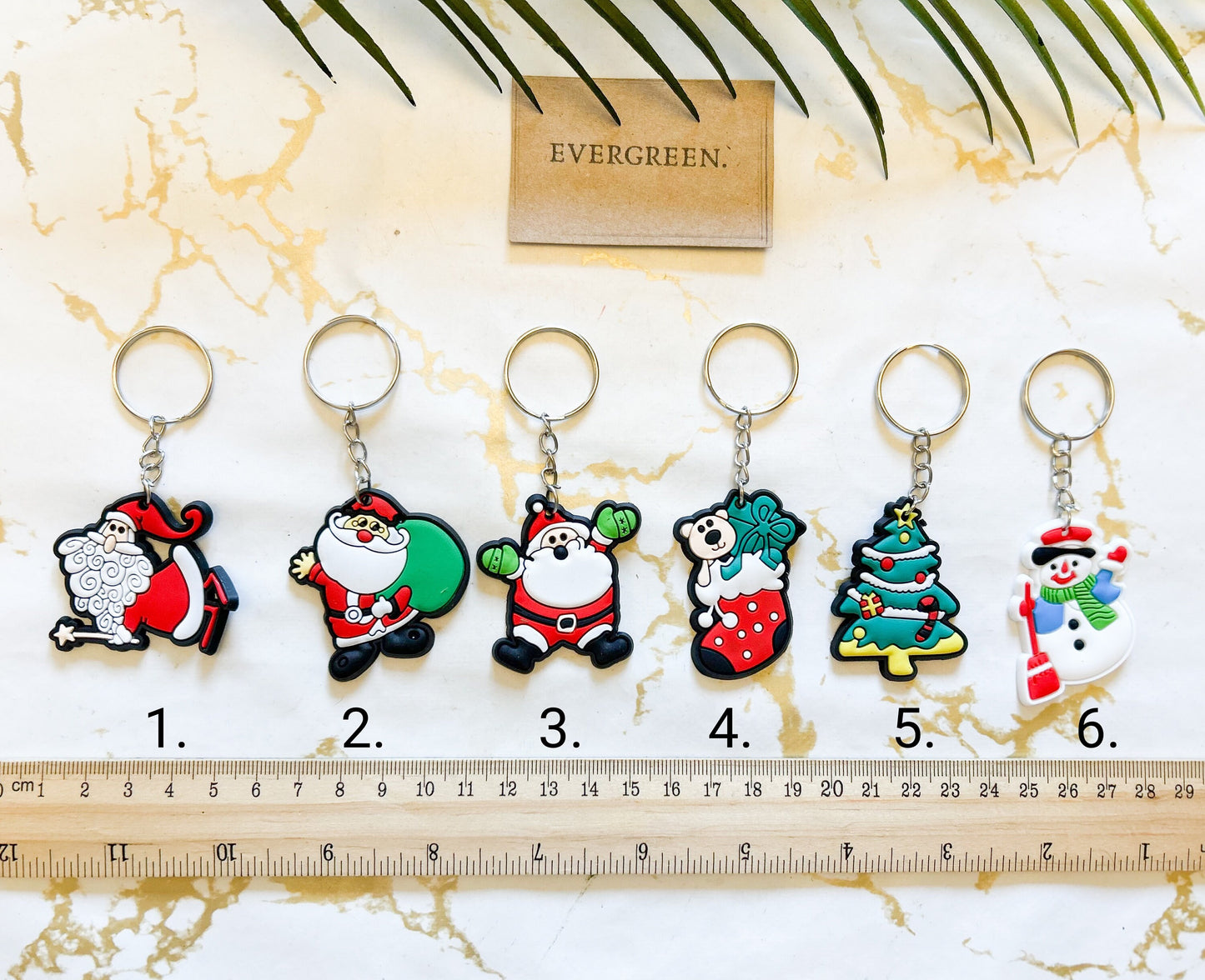 Christmas Character Festive Keychain - Snowman, Santa, Father Christmas, Christmas Tree, Teddy Bear, Toys