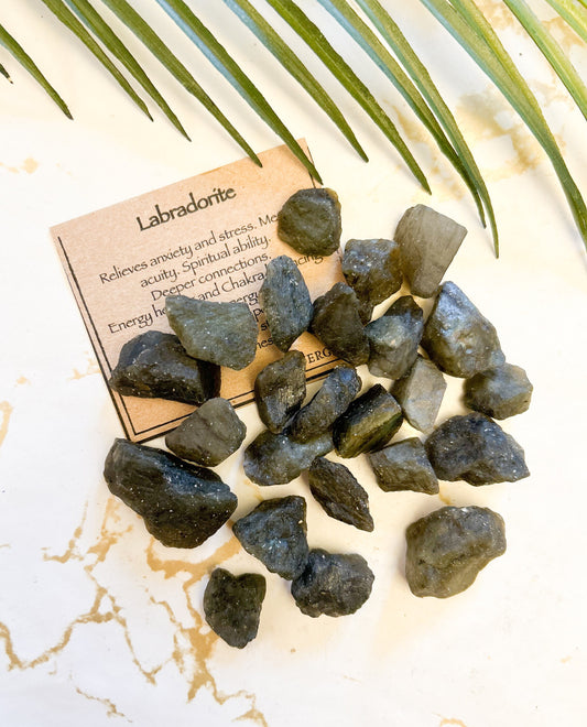 Raw / Rough Labradorite Crystal - Potential, Balance & Connection