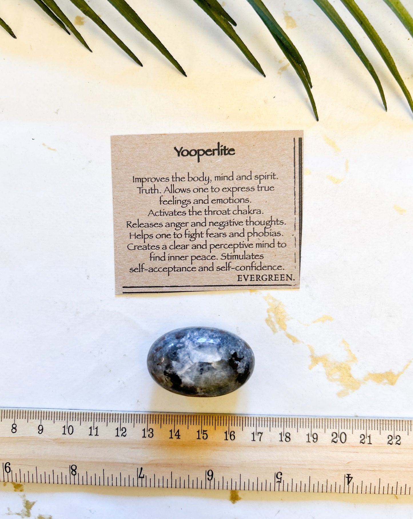 Yooperlite Crystal Tumbled Stone - Peace, Clarity & Self-Confidence