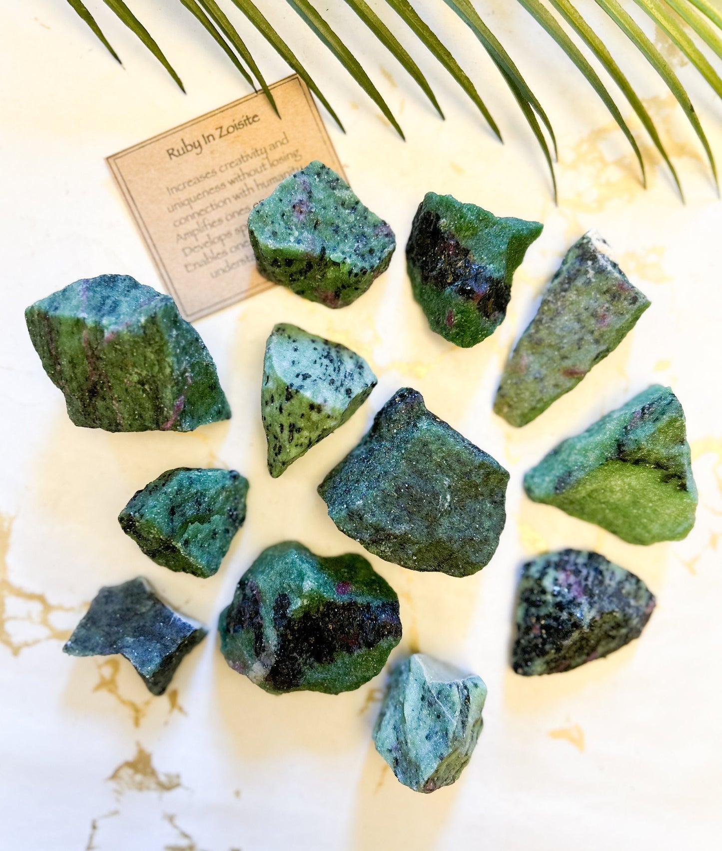 Raw / Rough Ruby In Zoisite Crystal - Energy, Creativity & Uniqueness