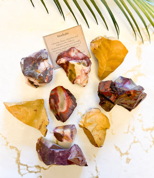 Raw / Rough Mookaite Crystal - Balance, Stimulation & Clarity