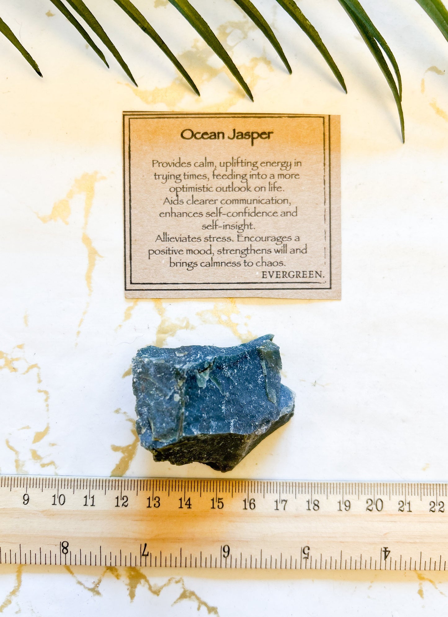 Raw / Rough Ocean Jasper Crystal - Energy, Communication & Self-Confidence