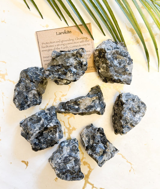 Raw / Rough Larvikite Crystal - Cleansing, Protection & Grounding