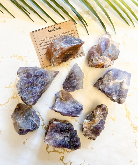 Raw / Rough Amethyst Crystal - Wisdom, Intelligence & Balance