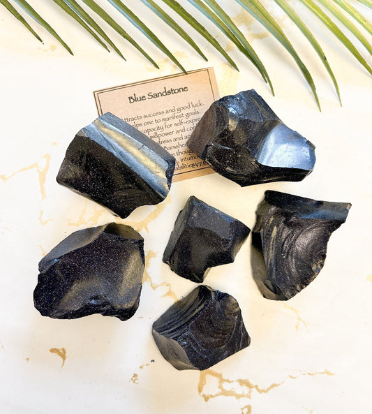 Raw / Rough Blue Sunstone Crystal - Success, Good Luck & Manifestation