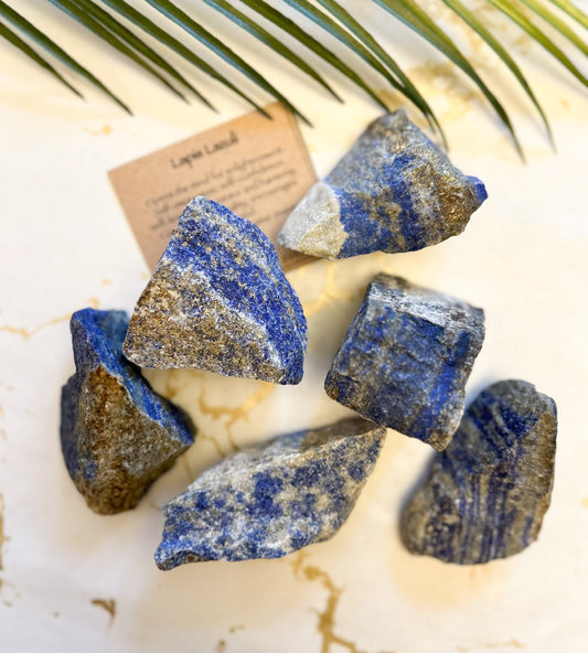 Raw / Rough Lapis Lazuli Crystal - Protection, Enlightenment & Self-Awareness