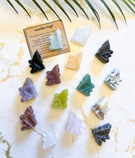 Guardian Angel crystal Carving - Wide Variety Available!