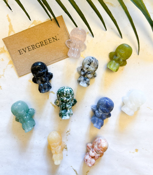 Guardian Angel / Cherub Crystal Carving - Wide Variety Available!