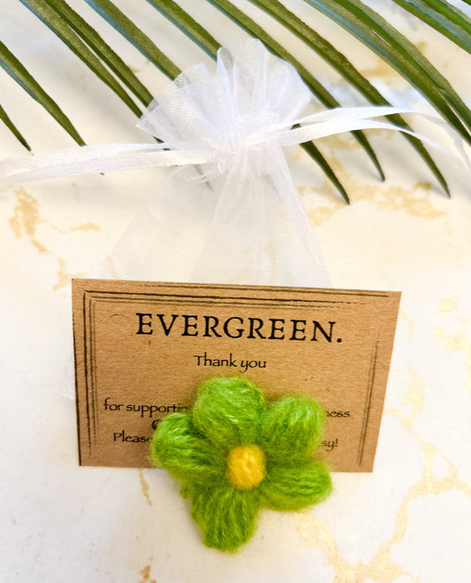 Handmade Wool Yarn Crochet Flower - Wide Variety Available!