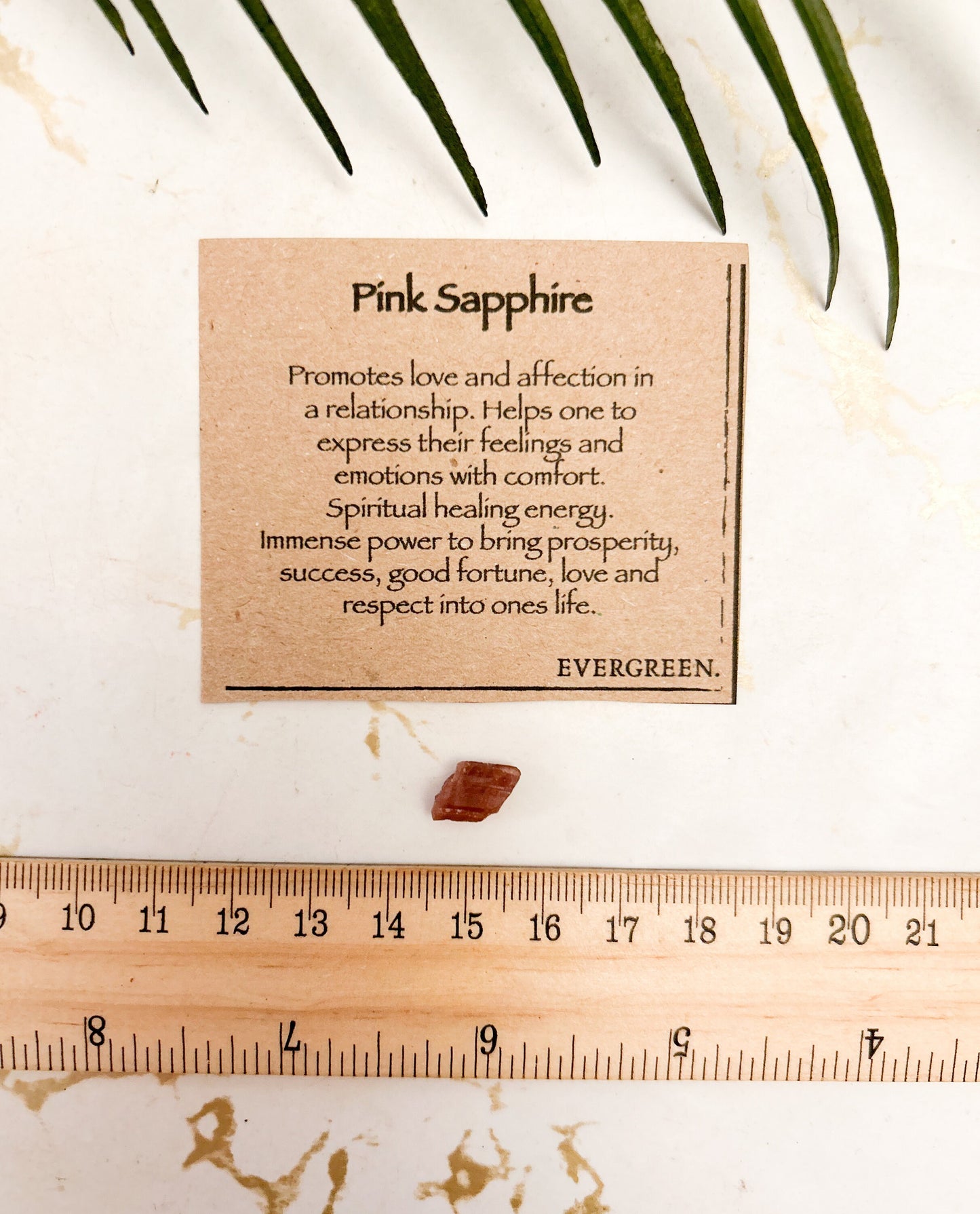 Raw / Rough Pink Sapphire Crystal - Love, Healing & Good Fortune