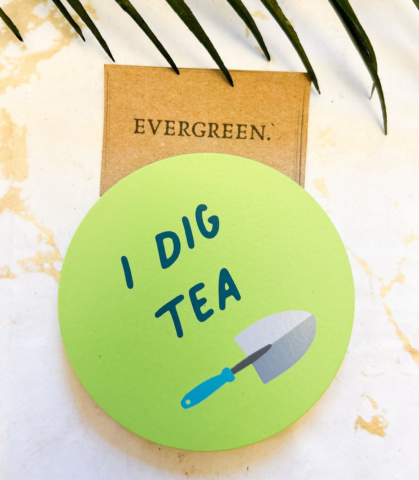 Garden / Gardening / Gardener Tea Coaster - King Of The Lawn / Queen Of The Garden / I Dig Tea / Head Gardener