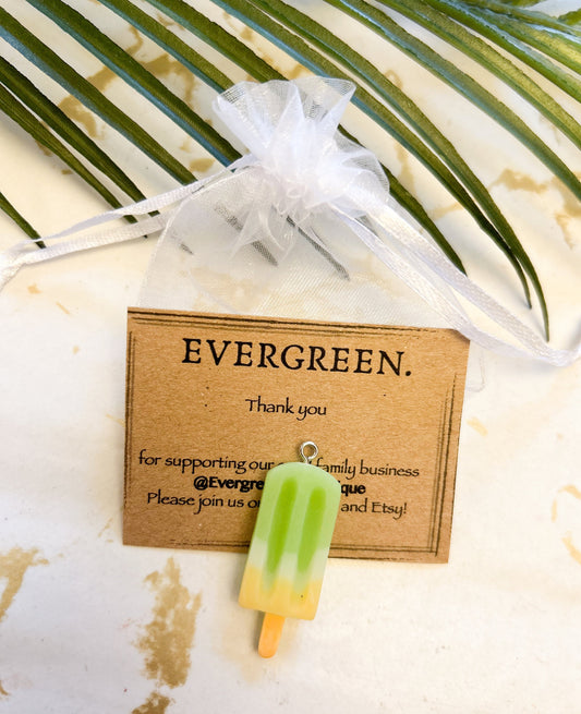 Summer Holiday Pendant - Charm - Ice Lolly / Ice Cream / Cocktail / Drink / Juice / Squash