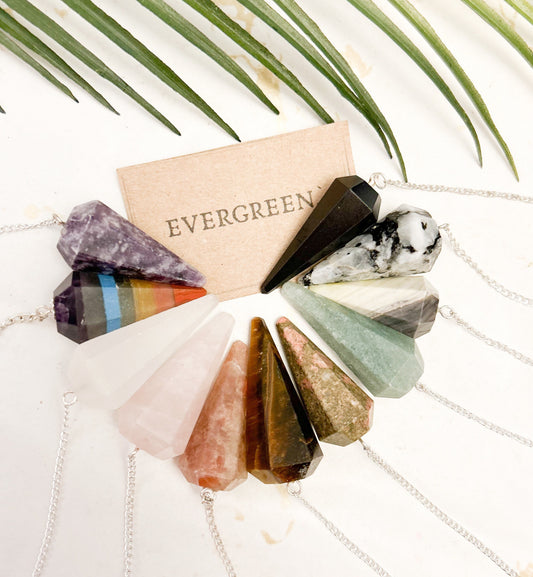 Crystal Pendulum Reiki / Chakras / Dowsing / Feng Shui / Energy / Meditation /Wellness - Wide Variety Available!