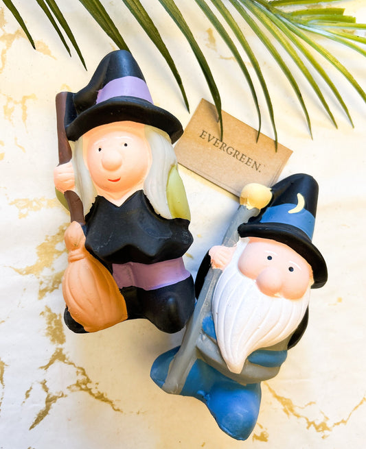 Witch & Wizard Garden Statues - Hilarious Weather Forecasting!