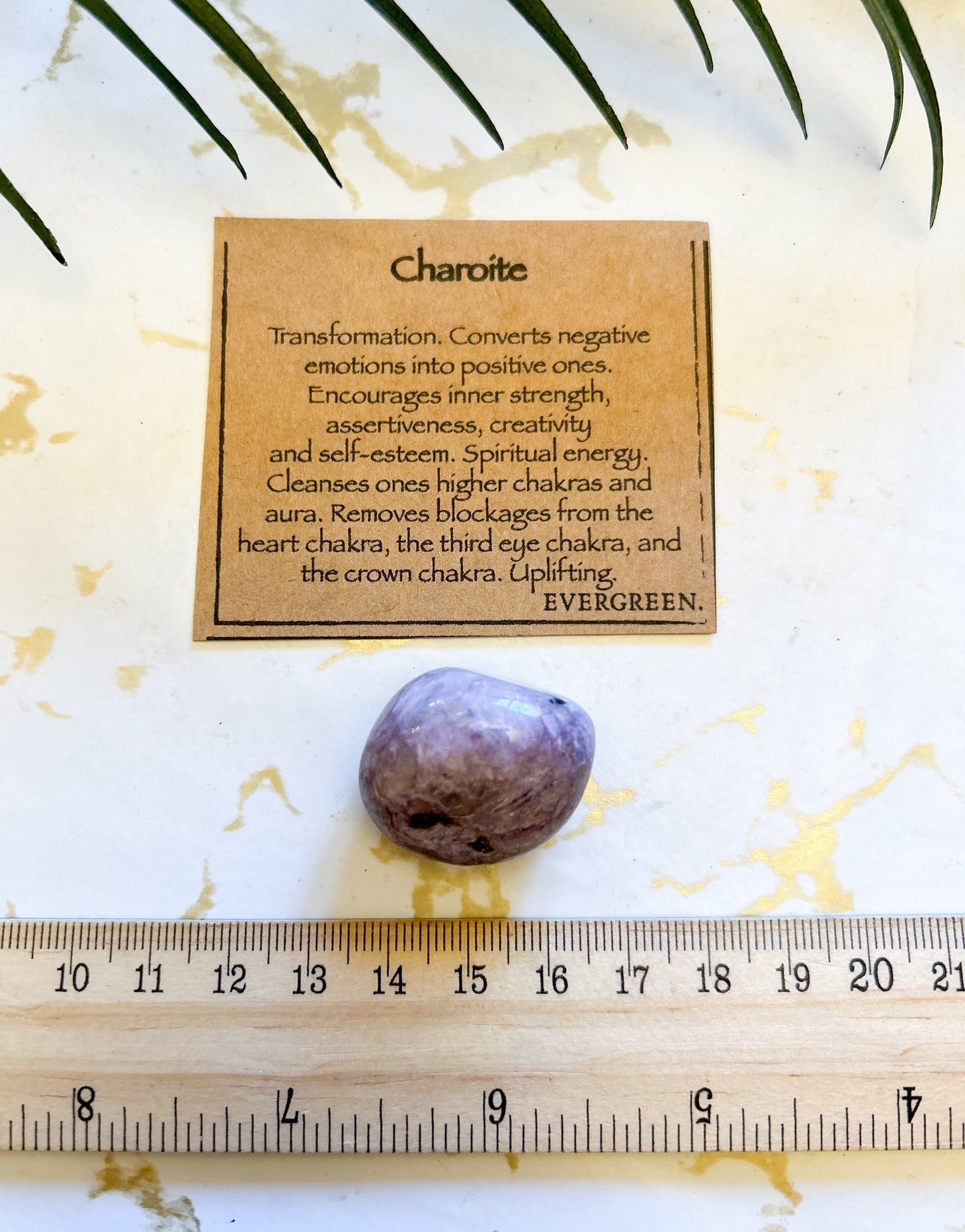 Charoite Crystal Tumbled Stone - Strength, Positivity & Self-Esteem
