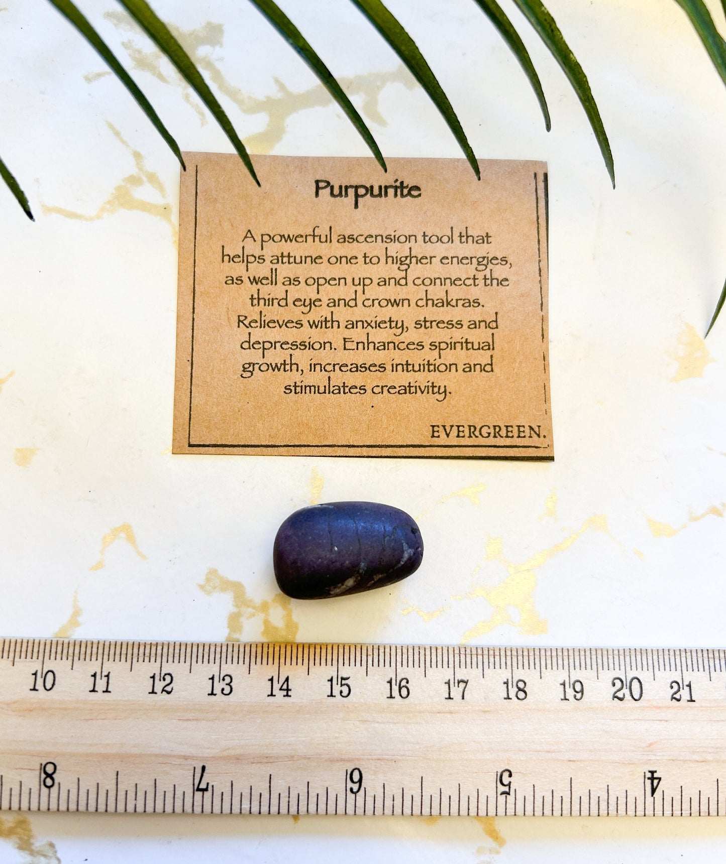 Purpurite Crystal Tumbled Stone - Energy, Connection & Spiritual Growth