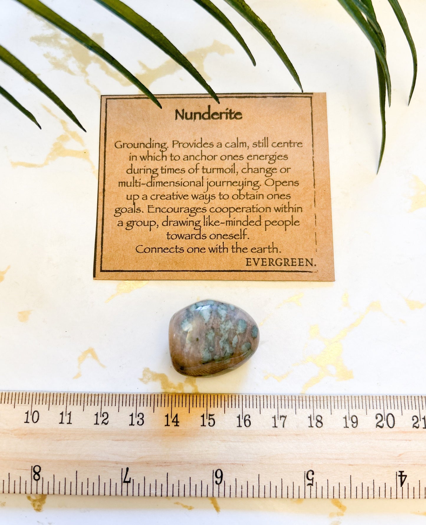 Nunderite Crystal Tumbled Stone - Grounding, Connection & Calm