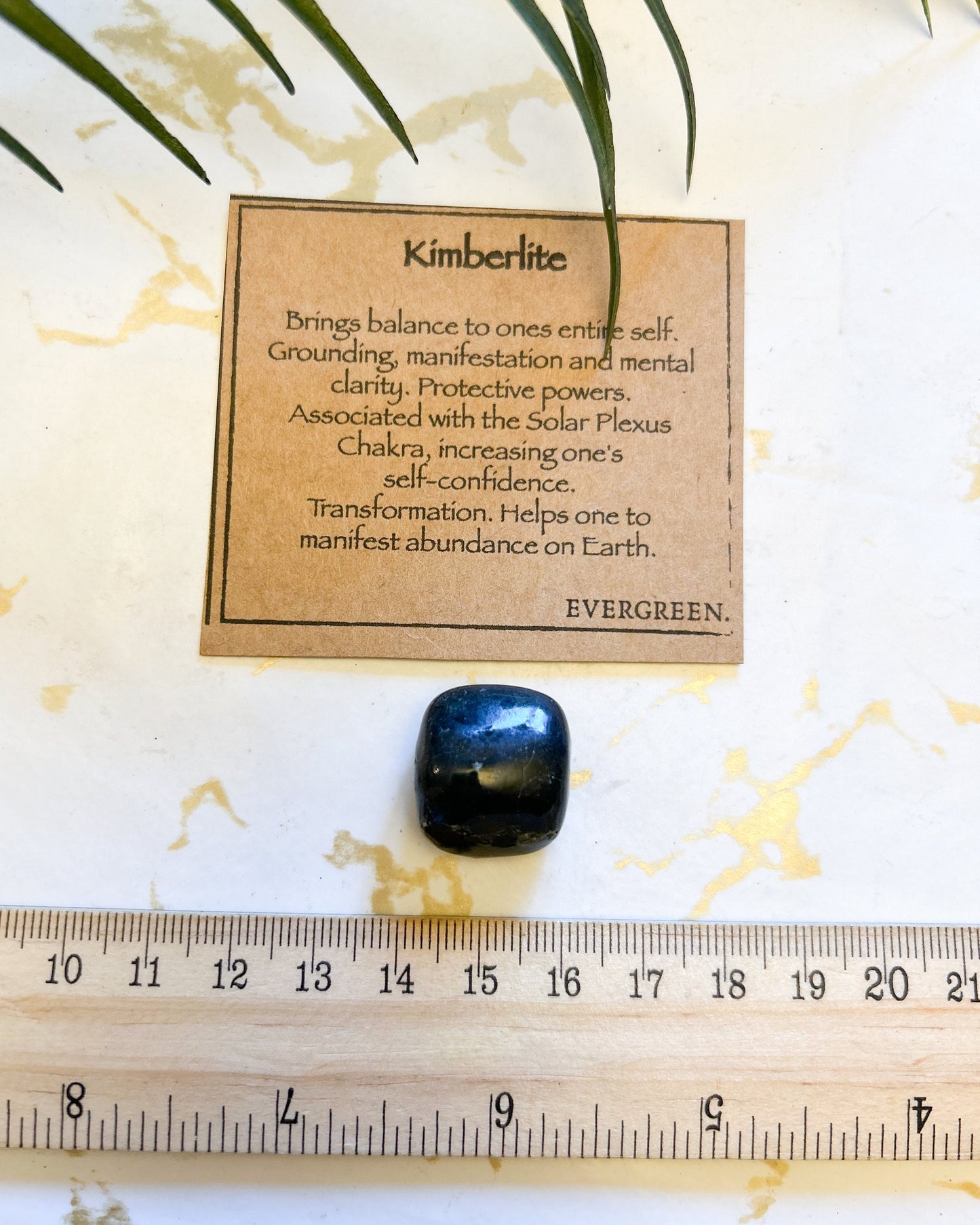 Kimberlite Crystal Tumbled Stone - Balance, Grounding & Clarity