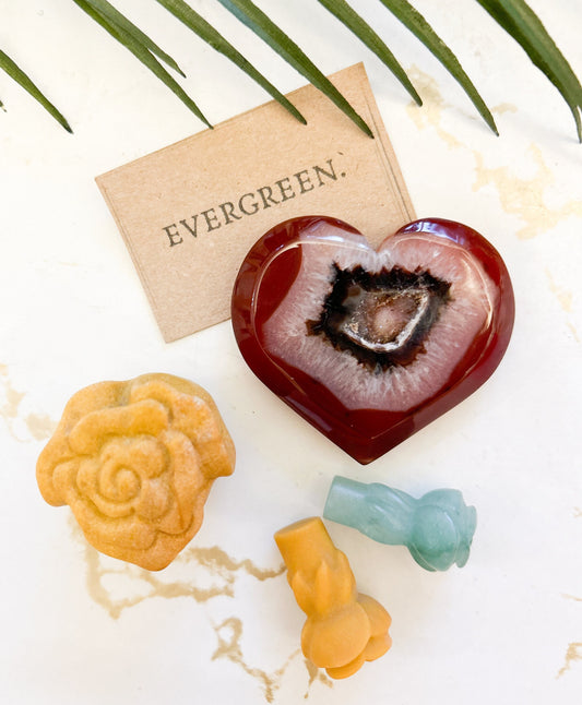 Crystal Hearts & Flowers Carvings - Wide Variety Available!