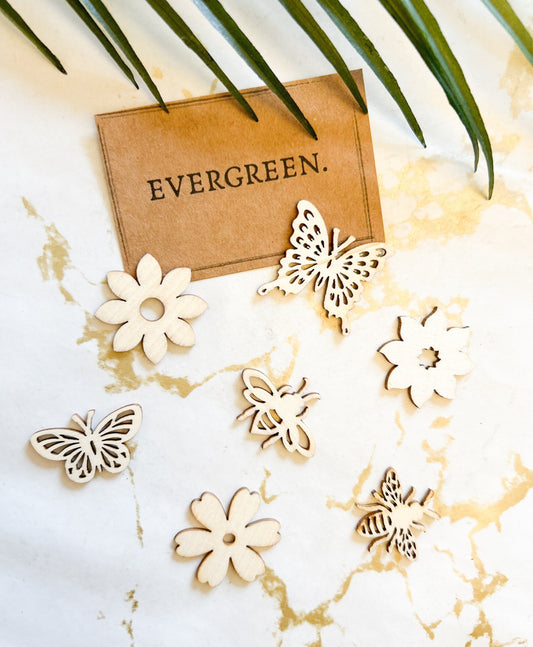 Wooden Bee / Flower / Butterfly - Wide Variety Available!