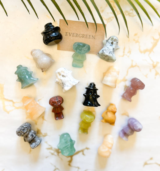 Crystal Spooky / Halloween / Ghost / Pumpkin / Ghoul / Monster Carving - Wide Variety Available!