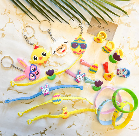 Children's Easter Toys - Keychain / Ring / Hair Clip / Bracelet / Wristband