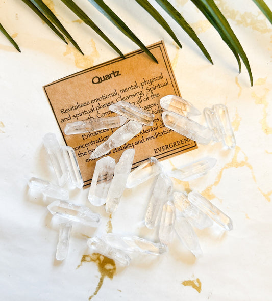 Raw / Rough Quartz Crystal Point - Cleansing, Growth & Meditation