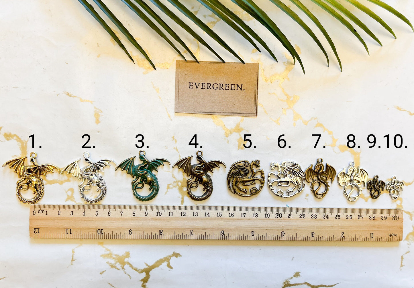 Ornate Celestial Dragon Pendant / Charm - Wide Variety Available!