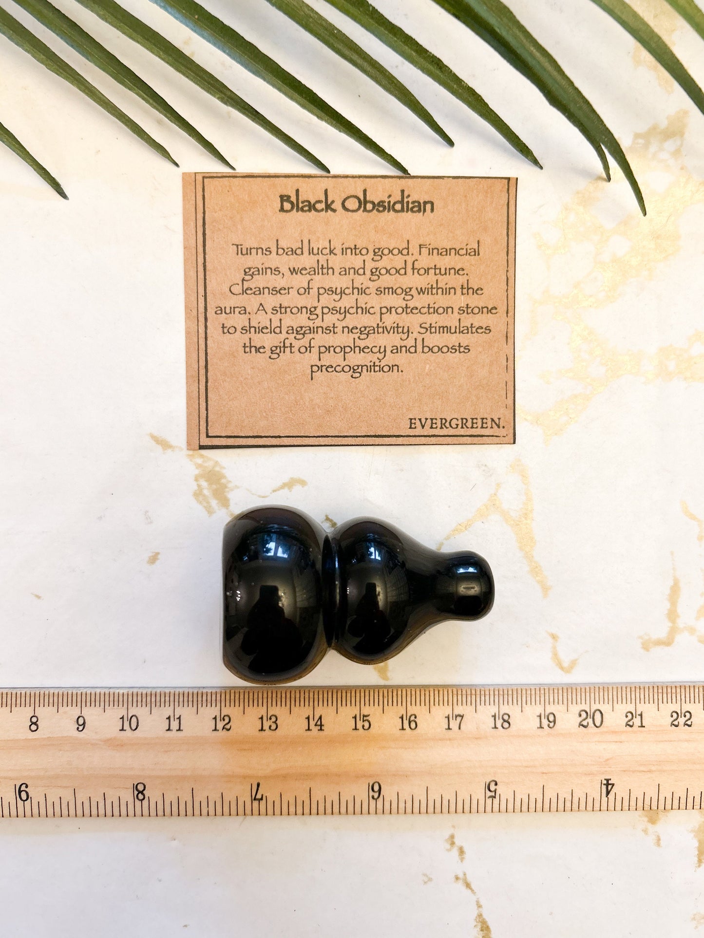 Black Obsidian Crystal Gourd - Protection, Wealth & Good Fortune