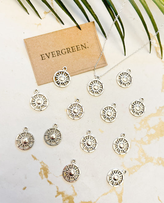 Celestial Sun Pendant / Charm - Chain Options Available!