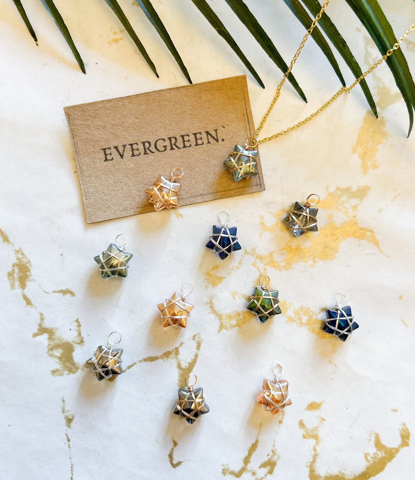 Gold / Silver Wire Wrapped Star Pendant - Variety Of Chains Available!