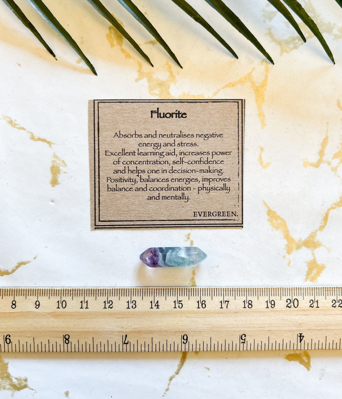 Fluorite Crystal Point - Concentration, Positivity & Balance